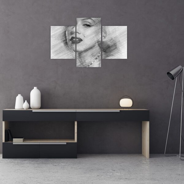 Obraz - Portrén Merilyn Monroe (90x60 cm)