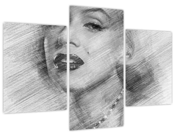 Obraz - Portrén Merilyn Monroe (90x60 cm)