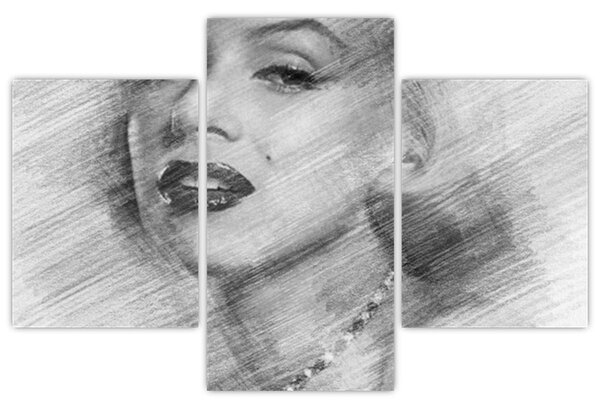 Obraz - Portrén Merilyn Monroe (90x60 cm)