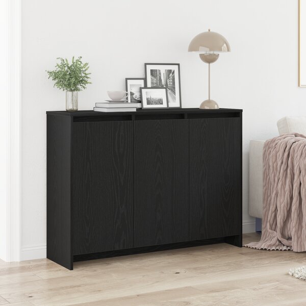 Servírovacia skriňa Čierna 102 x 29.5 x 75 cm Kompozitné drevo