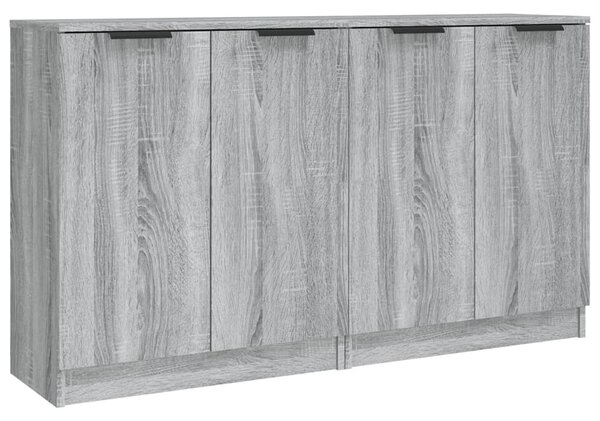 Komody 2 ks sivý sivý dub sonoma 60x30x70 cm spracované drevo