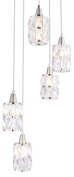 Globo 15760-5 - Luster na lanku WOLLI 5xE14/40W/230V