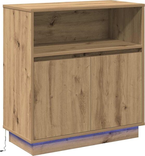 LED komoda Remeselný dub 71 x 34,5 x 75 cm Kompozitné drevo