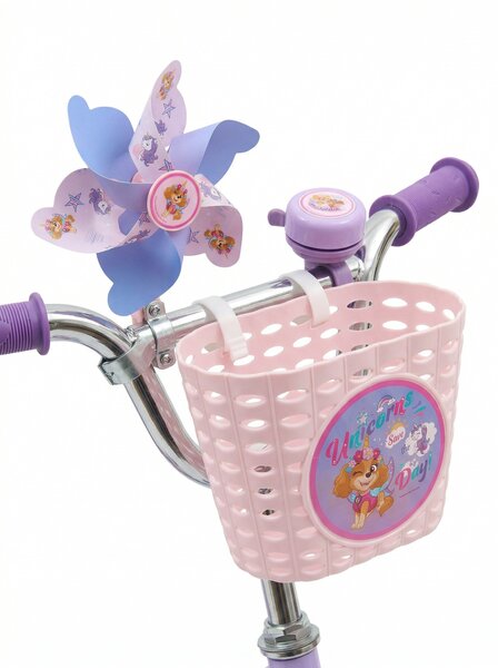 Sinsay - Sada cyklistických doplnkov: košík, zvonček a veterník 3 pack PAW Patrol - ružová