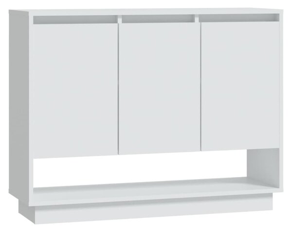 Komoda biela 97x31x75 cm kompozitné drevo