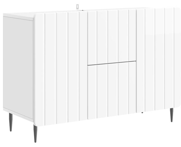 Servírovacia skriňa Biela s vysokým leskom 89 x 34,5 x 62 cm