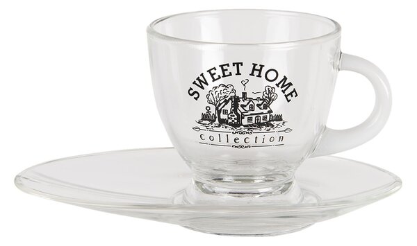 Šálka ​​a podšálka Sweet home - 230ml - Clayre & Eef
