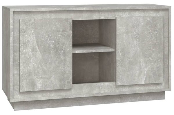 Komoda betónovo sivá 102x35x60 cm spracované drevo