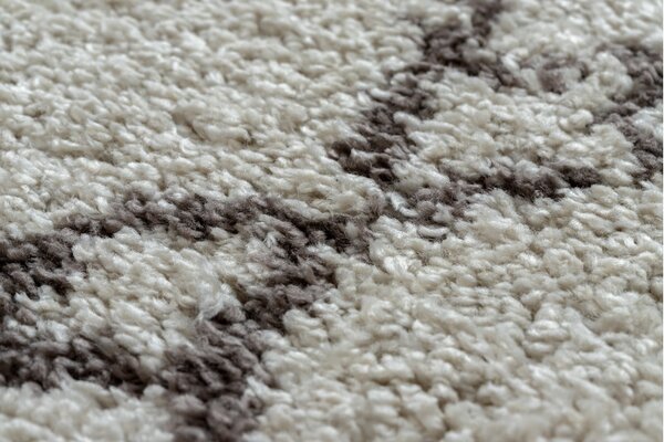 Dywany Łuszczów, Kusový koberec Berber Fez G0535 cream and brown, 80x150, béžová, obývacia izba