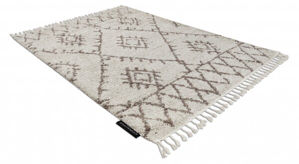 Dywany Łuszczów, Kusový koberec Berber Fez G0535 cream and brown, 80x150, béžová, obývacia izba