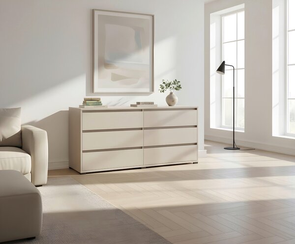 ŠIROKÁ KOMODA, kašmírová, 160/79/48 cm Carryhome - Online Only drobný nábytok, Online Only
