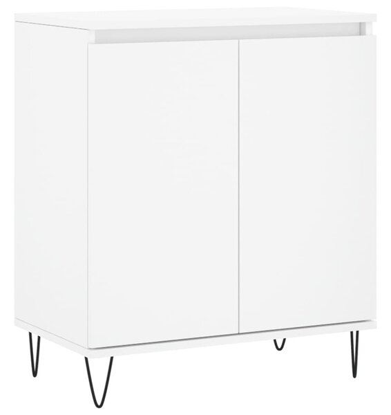 Komoda biela 60x35x70 cm spracované drevo