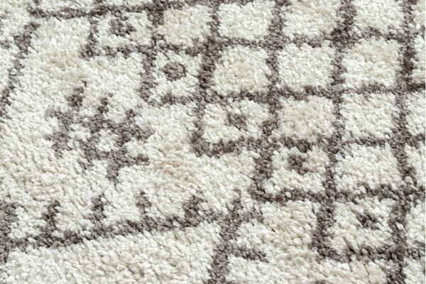 Dywany Łuszczów, Kusový koberec Berber Tanger B5940 cream and brown, 80x150, béžová, obývacia izba