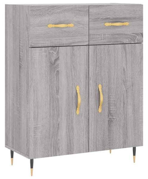 Komoda sivý dub sonoma 69,5x34x90 cm kompozitné drevo