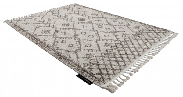 Dywany Łuszczów, Kusový koberec Berber Tanger B5940 cream and brown, 80x150, béžová, obývacia izba