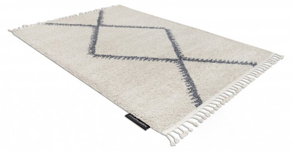Dywany Łuszczów , Kusový koberec Berber Maknes B5910 cream and grey, 80x150, béžová, obývacia izba