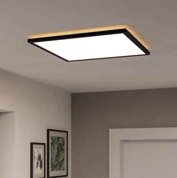 Eglo 901444- LED Kúpeľňové stropné svietidlo ROVITO 17W/230V 50x50 cm IP44 čierna