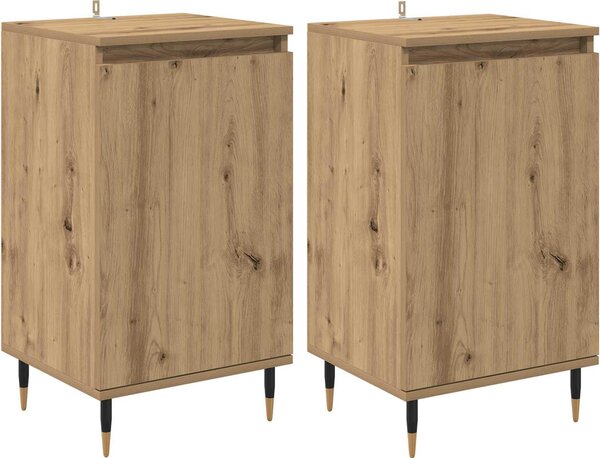 Servírovacia skriňa 2 pcs Remeselný dub 40 x 35 x 70 cm
