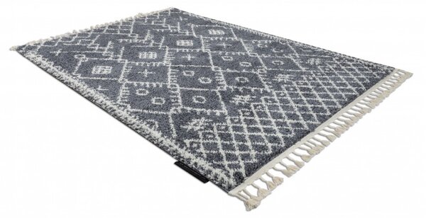 Dywany Łuszczów , Kusový koberec Berber Tanger B5940 grey and white, 140x190, šedá, obývacia izba