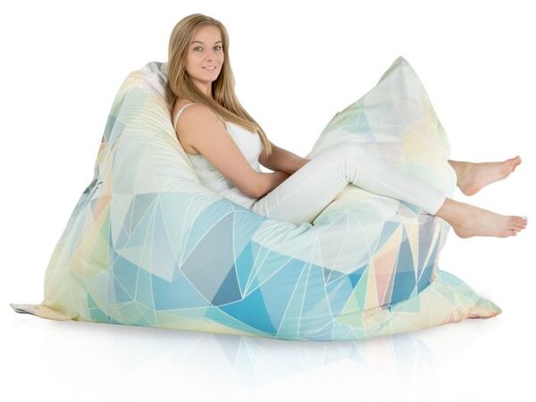Veľký relaxačný vankúš Pastel Abstract – moderný dizajn a pohodlie pre každého Veľkosť: XXL