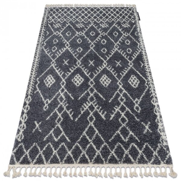 Dywany Łuszczów , Kusový koberec Berber Tanger B5940 grey and white, 140x190, šedá, obývacia izba