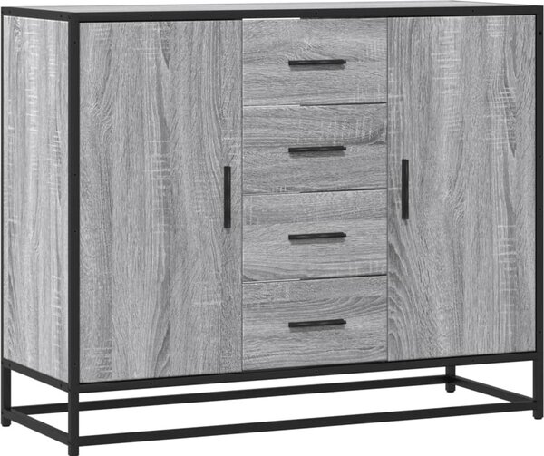 Komoda sivý dub sonoma 92x35x76 cm kompozitné drevo
