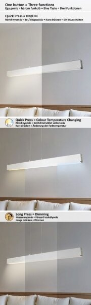 Rabalux 6670 - LED Stmievateľný luster na lanku TITHANIA LED/24W/230V 120 cm