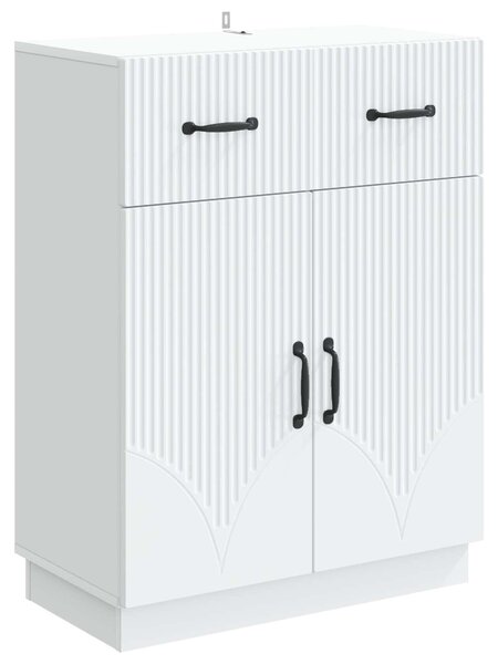 Servírovacia skriňa Biela 66 x 34,5 x 87 cm Kompozitné drevo