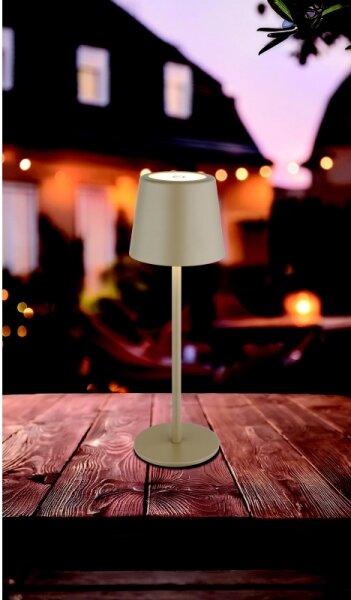 Globo 58482S-LED stmievateľná stolná lampa VAN. 12W/5V 2200mAh IP44 krém
