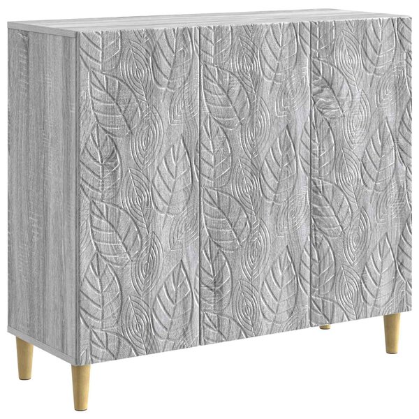 Servírovacia skriňa Sivý Sonoma 89 x 34,5 x 80 cm