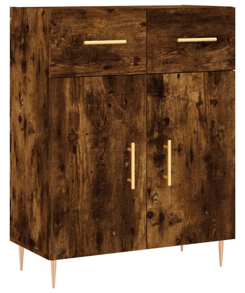 Komoda dymový dub 69,5x34x90 cm kompozitné drevo