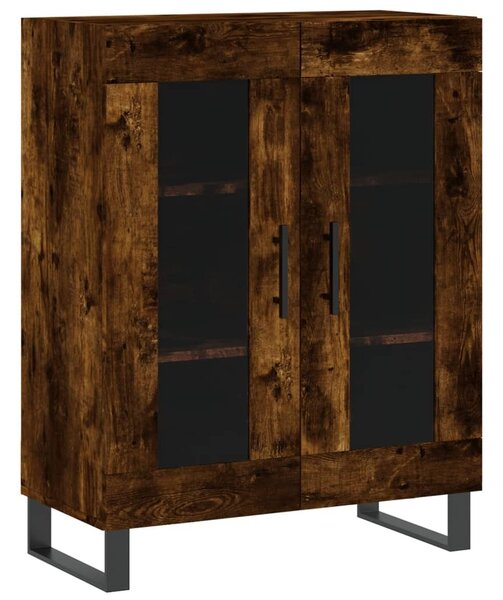 Komoda dymový dub 69,5x34x90 cm kompozitné drevo