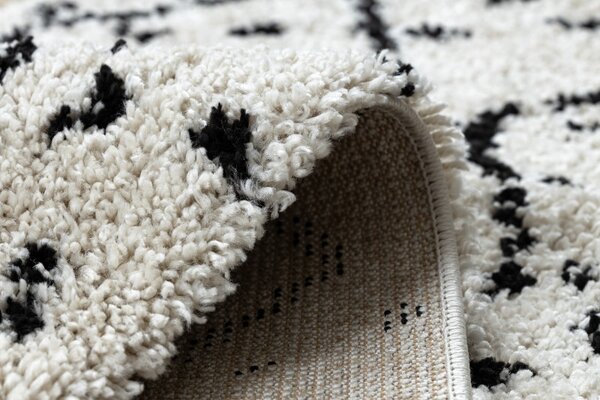 Dywany Łuszczów, Behúň Berber Tetuan B751 cream, 60x200, biela, obývacia izba