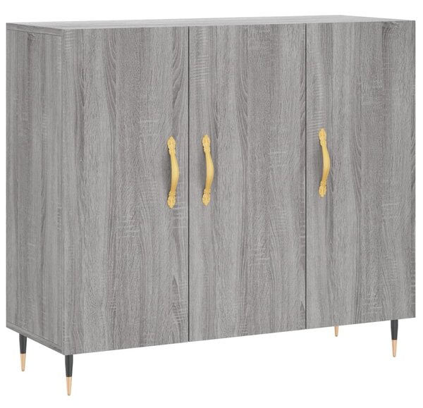 Komoda sivý dub sonoma 90x34x80 cm kompozitné drevo