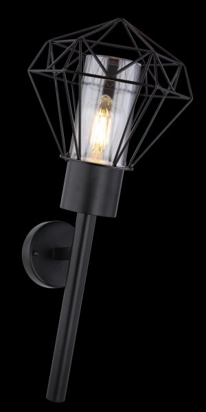 Globo 31355W - Vonkajšie nástenné svietidlo HORACE 1xE27/15W/230V IP44