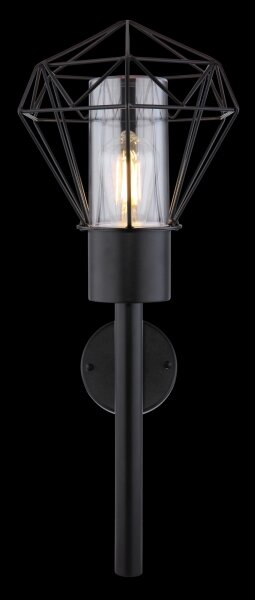 Globo 31355W - Vonkajšie nástenné svietidlo HORACE 1xE27/15W/230V IP44
