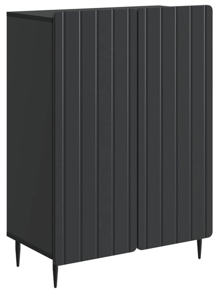 Servírovacia skriňa Čierna 66 x 34,5 x 92 cm Kompozitné drevo