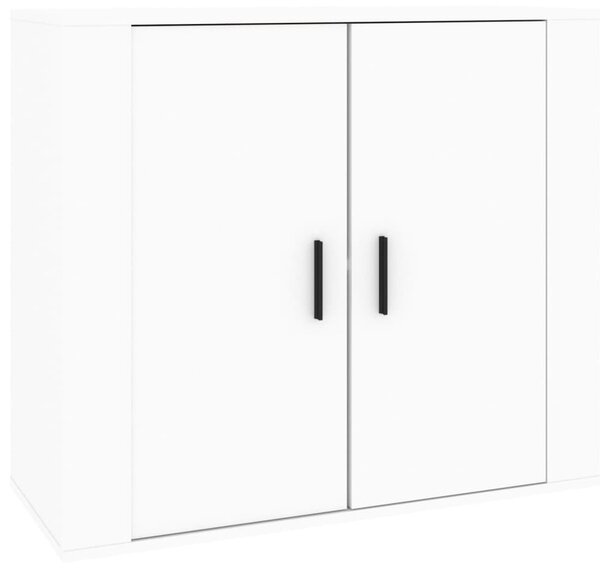 Komoda biela 80x33x70 cm spracované drevo