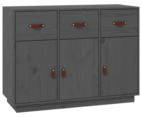 Komoda sivá 100x40x75 cm borovicový masív