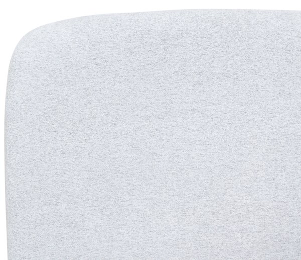 Posteľ s úložným priestorom svetlosivá polyesterové čalúnenie 180 x 200 cm minimalistický moderný dizajn spálňa