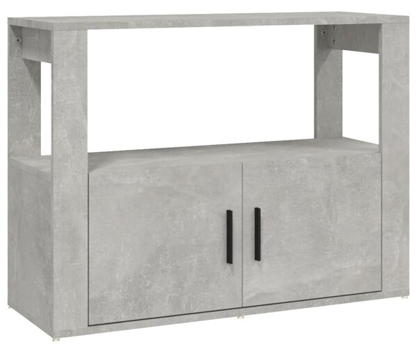 Komoda betónovo sivá 80x30x60 cm spracované drevo