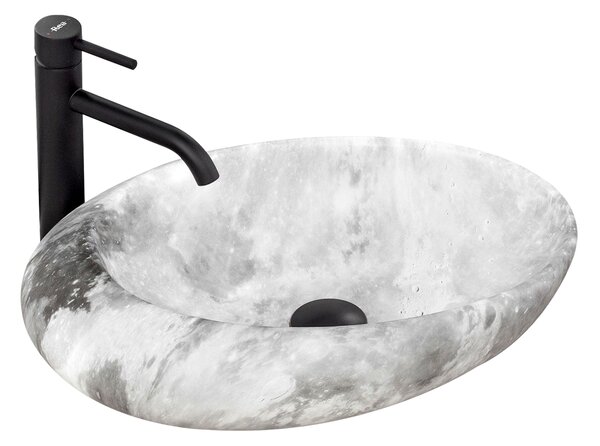 Rea Roxy C umývadlo, 49 x 31 cm, šedá, REA-U6651