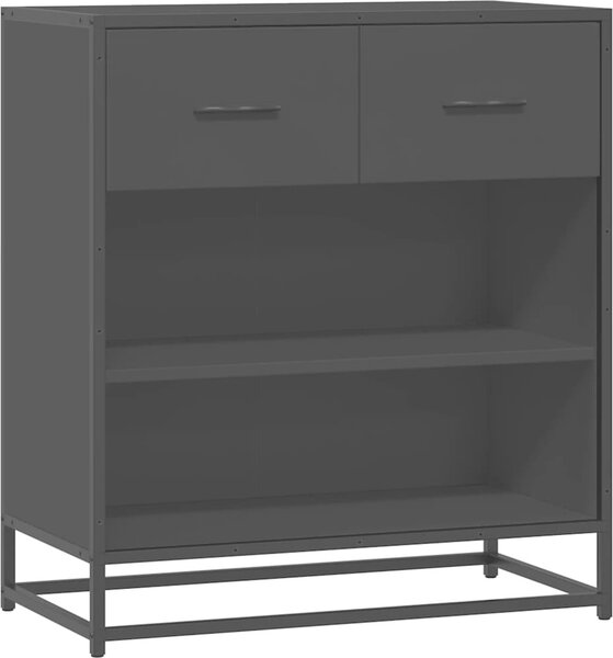 Komoda čierna 68x35x76 cm kompozitné drevo
