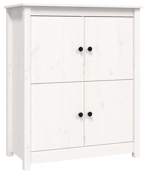 Komoda biela 83x41,5x100 cm borovicový masív