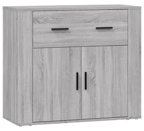 Komoda sivý dub sonoma 80x33x70 cm spracované drevo