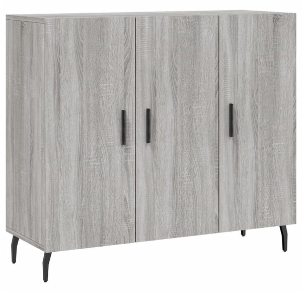 Komoda sivý dub sonoma 90x34x80 cm kompozitné drevo