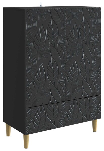 Servírovacia skriňa Čierna 66 x 34,5 x 95 cm Kompozitné drevo