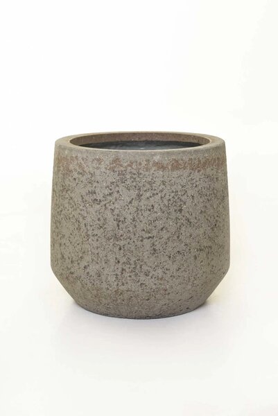 Dizajnový kvetináč SASSO, vláknocement, 32x28 cm, sivý