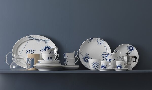 Porcelánový hrnček s uškom Blue Fluted Mega 380 ml – set 2 ks