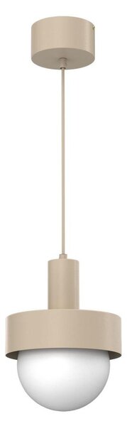 Závesný luster na lanku CANAN 1xE27/15W/230V pr. 20 cm béžová